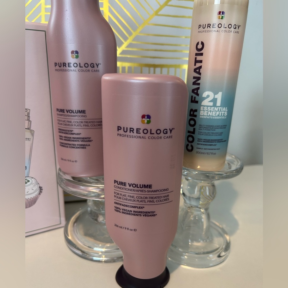 ✨Pureology Pure Treats Pure Volume Limited Edition 3-Piece Full Size Set✨NIB - Picture 2 of 3
